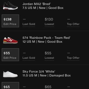 Jordan, New Balance, and Nike